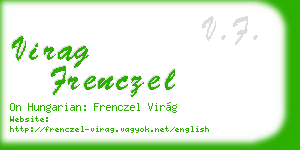virag frenczel business card